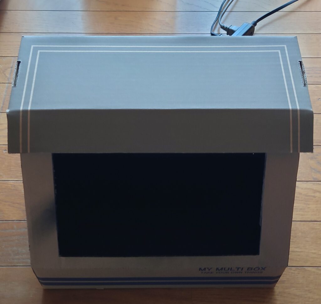 自作集塵ボックス ライトテスト暗