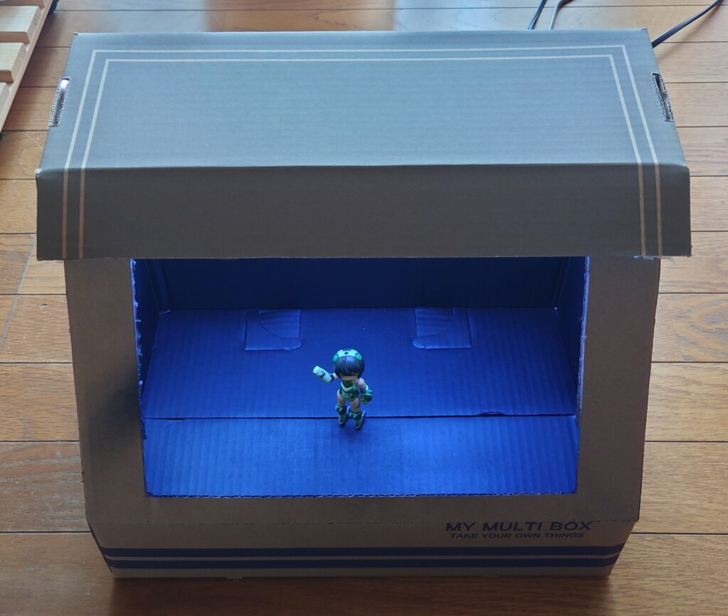 自作集塵ボックス ライト スイッチON