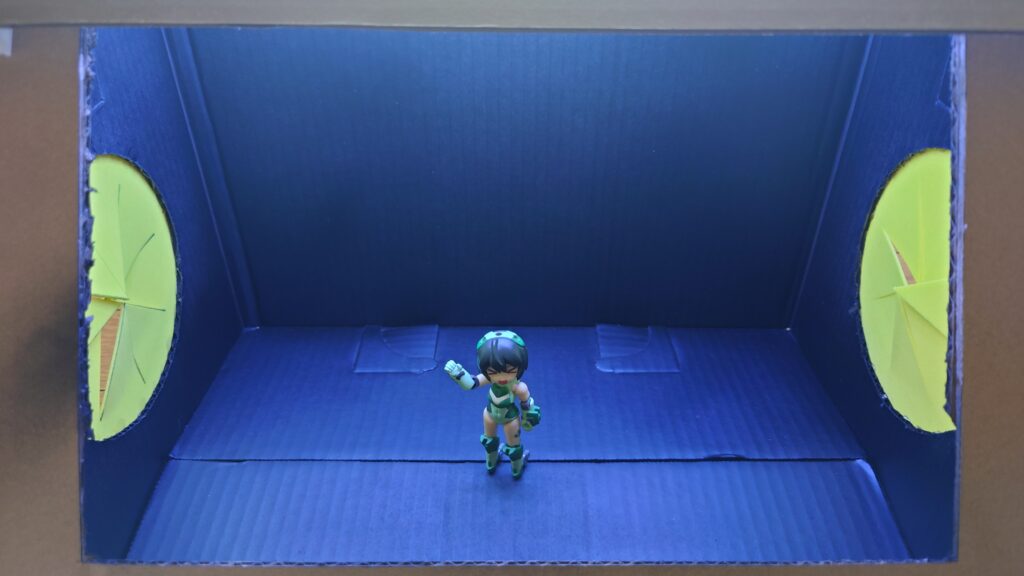 自作集塵ボックス ライト スイッチON