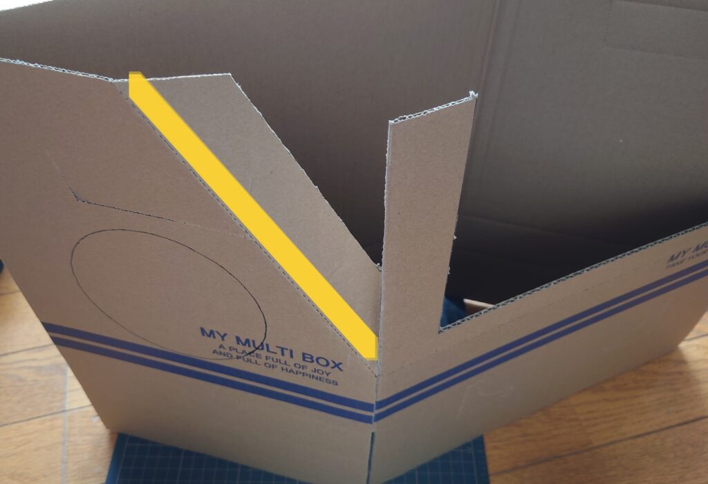 自作集塵ボックス作り方
両面テープを貼る位置